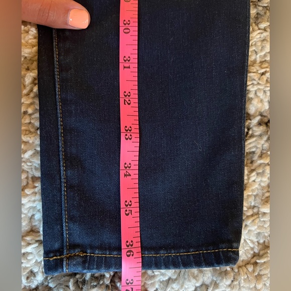 J Crew Dark Wash Toothpick Jeans Size 28 - Picture 6 of 9